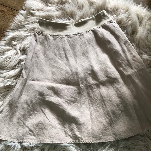 • Three Dots linen mini skirt • size large - Picture 2 of 3
